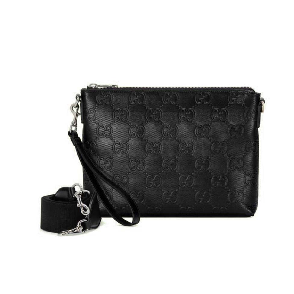 G*u*i gg embossed medium messenger bag ‎696009  (31*24.5*5cm)